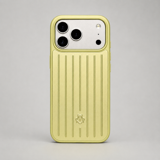 Luxury Aluminium  iPhone Case - Yellow